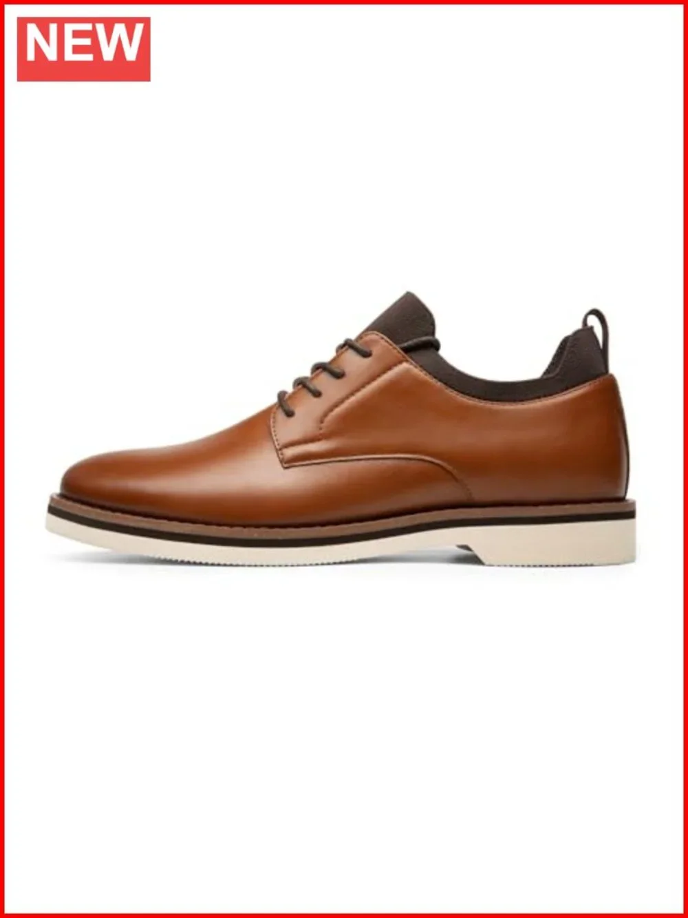 Men's Lace-Up Fashion Dress Shoes - Lightweight Cushioned Oxfords